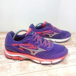 Mizuno Wave Inspire 12 Running Sneakers Tennis Shoes Purple Neon Pink Size 11